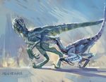  claws dinosaur hjl no_humans original reptile tail velociraptor 