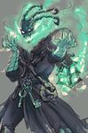  heart horns key kokoko-sir league_of_legends male_focus open_mouth sketch skull solo thresh 