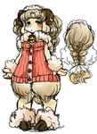  blonde_hair breasts caprine female hair kemono mammal orange_eyes setouchi_kurage sheep 