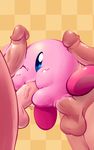  2015 alien anal blue_eyes blush checkered erection fellatio group group_sex handjob human kirby kirby_(series) male male/male mammal multiple_boys nintendo not_furry nude one_eye_closed oral oral_penetration penis sex signature size_difference torrentialkake video_games wink yaoi 