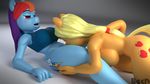 2015 3d anthro bacn big_breasts blush breasts clothing cunnilingus duo equine female female/female friendship_is_magic hair horse long_hair mammal my_little_pony nipples nude open_mouth oral pony sex simple_background vaginal 
