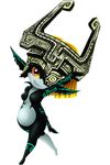  belly breasts fangs female imp midna navel nintendo red_eyes solo the_legend_of_zelda twilight_princess video_games yellow_sclera 