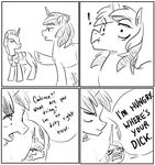  ! 2015 comic cutie_mark dialogue english_text equine female feral friendship_is_magic glo-in-the-dark horn humor male mammal monochrome my_little_pony princess_cadance_(mlp) royal_guard_(mlp) shining_armor_(mlp) sketch text unicorn yelling 