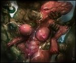  2015 alien balls big_breasts blobby breasts cum cum_inside erection female gangbang group group_sex huge_breasts interspecies neurodyne nipples penetration penis pussy sex sketch tongue 