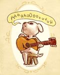  animal_crossing canine dog guitar howl k.k._slider mammal musical_instrument nintendo nude video_games 