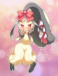  blush bow female looking_at_viewer mawile nintendo pok&eacute;mon red_eyes tamaume video_games 