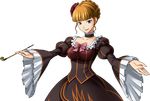  1girl beatrice blue_eyes looking_at_viewer open_arms pipe simple_background solo umineko_no_naku_koro_ni 