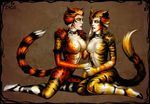  candra cat collar duo feline female female/female mammal spiked_collar 