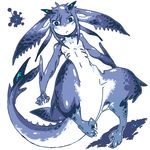  black_eyes blue_eyes breasts dragon fish kemono marine shark 黒井もやもや 