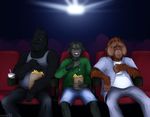  ape chimpanzee gorilla group male mammal orangutan popcorn primate rooc theater 