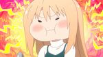  1girl animated animated_gif blonde_hair doma_umaru himouto!_umaru-chan pout pouting spoon 