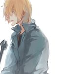  avvo_(ekireikirei) baccano! blonde_hair graham_spector looking_away male_focus sad solo wrench 