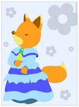  anime beauty canine cartoon clothing cute dress fannyfox flower fox invalid_color mammal mapletown plant verona verona7881 