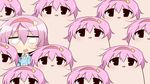  blush chibi hairband himouto!_umaru-chan komeiji_satori odd_one_out open_mouth pink_hair solid_oval_eyes su----per_cute swarm touhou twumi 