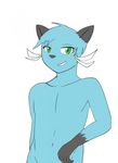  dewott grin male mammal model_sheet mustelid nintendo noire_(dewott) nude otter parafirk pok&eacute;mon solo video_games whiskers 