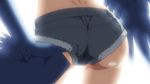  adjusting_clothes adjusting_panties animated animated_gif ass blue_wings close-up feathered_wings feathers from_behind harpy loop monster_girl monster_musume_no_iru_nichijou panties papi_(monster_musume) screencap short_shorts shorts solo underwear wings 