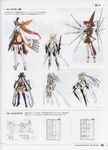  absurdres artist_request bandages blazblue concept_art green_eyes groin hat highres long_hair mecha_musume navel nu-13 official_art pink_hair revealing_clothes sword weapon wings witch_hat 