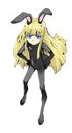  animal_costume animal_ears bad_id bad_pixiv_id blonde_hair blue_eyes bunny_costume bunny_ears evangeline_a_k_mcdowell long_hair mahou_sensei_negima! sidelocks solo tail tamaoki_benkyou 