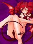  ahoge bad_id bad_pixiv_id bat_wings bikini demon_girl drill_hair kasane_teto mossan red red_eyes red_hair red_wings solo swimsuit tail twin_drills twintails utau wings 
