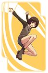  amagami jumping skirt socks solo sweater tachibana_miya tamago_(yotsumi_works) 