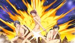  azuma_hajime explosion g_yuusuke game_cg kazusa_shinji kiyokawa_ikuto male_focus multiple_boys nude onsen pose tapestry_-you_will_meet_yourself- 