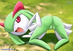  :d anus butt female grass kirlia looking_back nintendo nude outside palcomix pok&eacute;mon pokepornlive presenting presenting_pussy pussy solo unknown_artist video_games 