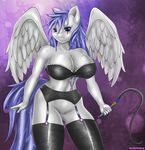  2015 absurd_res anthro anthrofied blue_eyes breasts digital_media_(artwork) equine eyeshadow fan_character female friendship_is_magic hair hi_res looking_at_viewer makeup mammal my_little_pony navel nipples nude pussy sixpathoffriendship sofa solo white_hair 