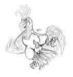  avian balls beak bird cum erection feathers feral forceswerwolf ho-oh legendary_pok&eacute;mon looking_at_viewer male monochrome nintendo open_mouth penis pok&eacute;mon presenting simple_background sketch solo talons tongue video_games white_background wings 
