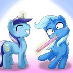  2015 behind-space colgate_(mlp) cute equine female feral friendship_is_magic horn mammal my_little_pony smile toothbrush trixie_(mlp) unicorn 