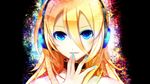  asshaf_(fallenvision) blonde_hair highres lily_(vocaloid) looking_at_viewer nail_polish parted_lips smile solo third-party_edit vocaloid wallpaper yuuki_kira 