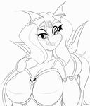  2015 anthro big_breasts breasts cleavage clothed clothing female lizard mastergodai reptile scalie smile solo 