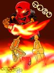  azuraracon biomechanical bionicle code fire flame_sword gears machine melee_weapon not_furry pistons robot sword tahu tahu_mata weapon 