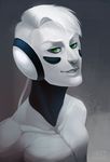  ambiguous_gender android close-up cybernetics humanoid looking_at_viewer mac machine not_furry robot shade-shypervert smile solo 