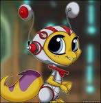  alien cute fluffy looking_at_viewer mr_dinkles ratchet_and_clank smile space_suit unknown_species verona verona7881 video_games 