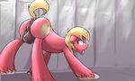  anus backsack balls big_balls big_macintosh_(mlp) blonde_hair butt cutie_mark equine friendship_is_magic fur hair half-closed_eyes hooves horse inside locker looking_back male mammal my_little_pony open_mouth pony presenting presenting_hindquarters red_fur sidekick solo tongue tongue_out 