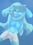  anthro azumarill blush breasts bubble female green_eyes nintendo pok&eacute;mon pokeality_love pussy underwater video_games water 