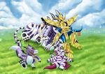  aoronqing armor baihumon digimon digital_media_(artwork) dorumon dragon feline magnamon mammal psychemon reptile scalie tiger 