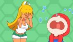  animated baby_mario big_breasts blonde_hair blush bouncing_breasts breasts cleavage clothed clothing crying dinosaur dress female flora_fauna glock goomba green_hair green_yoshi gun hair handgun hoodie human humanoid koopa male mammal mario mario_bros mask minus8 nintendo panties piranha_plant pistol plant ranged_weapon reptile scalie shirt shorts shygirl smile tank_top tears theropod underwear undressing video_games weapon white_hair yoshi young 