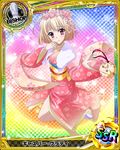  artist_request bishop_(chess) blonde_hair card_(medium) character_name chess_piece flower gasper_vladi hair_flower hair_ornament high_school_dxd japanese_clothes kimono male_focus official_art otoko_no_ko pointy_ears red_eyes short_hair solo trading_card 