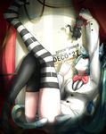  absurdres animal_ears cat cat_ears hatsune_miku highres long_hair no_shoes panties solo striped striped_legwear striped_panties suppakarn_prakobkij_(soompook2122) tail thighhighs underwear very_long_hair vocaloid 
