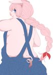  blue_eyes hair mammal monochrome pig pink_hair porcine powderkona short_hair 