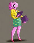  anthro arica_tuesday_(artist) bojack_horseman cat cellphone clothing dress feline female green_eyes high_heels mammal phone princess_carolyn skirt whiskers 