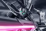  glowing glowing_eyes gundam gundam_seed gundam_seed_destiny impulse_gundam mecha no_humans solo sword weapon zhenlin 