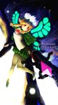 blonde_hair highres mercedes odin_sphere red_eyes solo tomotototo wings 