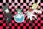  alice_in_wonderland black_ribbon blue_eyes fudou_yuusei green_hair jack_atlas jack_atlus ribbon white_rabbit yellow_eyes yu-gi-oh! yugioh_5d&#039;s yugioh_5d's yuu-gi-ou_5d's 