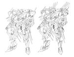  armored_core armored_core:_for_answer concept_art from_software highres mecha monochrome 