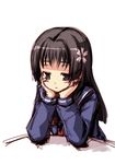  black_hair kouji_(campus_life) long_hair sad sakugawa_school_uniform saten_ruiko school_uniform serafuku solo to_aru_kagaku_no_railgun to_aru_majutsu_no_index 