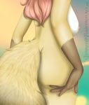 breasts butt canine female fox mammal nude side_boob solo vinniee 