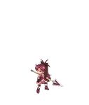  animated animated_gif barrier boots full_body long_hair lowres magical_girl mahou_shoujo_madoka_magica mahou_shoujo_madoka_magica_movie official_art pixel_art polearm ponytail red_hair sakura_kyouko spear tales_weaver thighhighs transparent_background weapon 