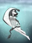  breasts female iabelle manta_ray solo underwater water 